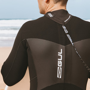 2025 Gul Mens Response 5/3mm GBS Back Zip Wetsuit RE1213-C1 - Black